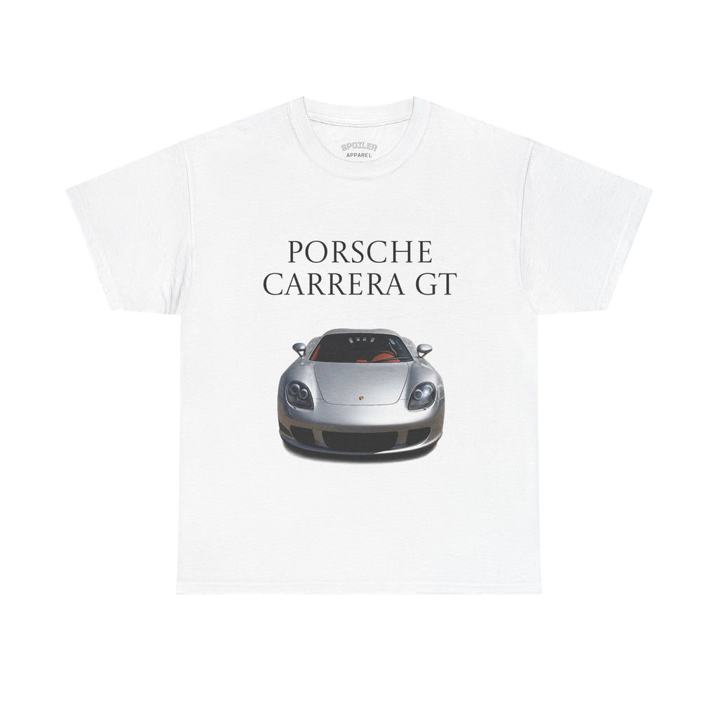 Porsche Carrera GT T-Shirt — Silver Supercar Front Graphic Tee