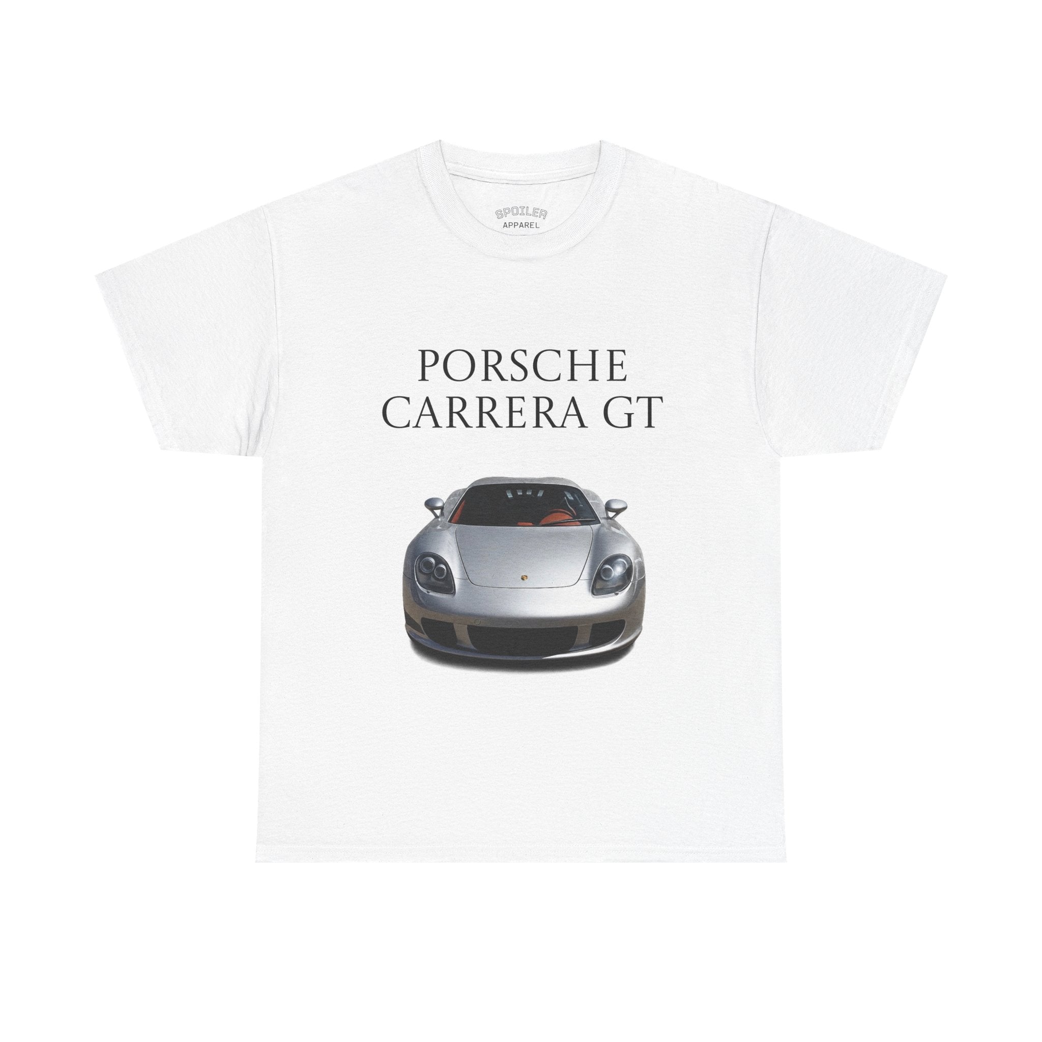 Porsche Carrera GT T-Shirt — Silver Supercar Front Graphic Tee